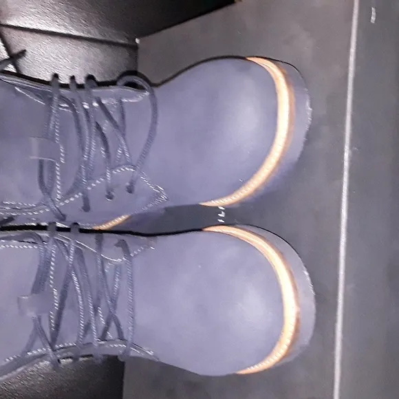 AUTHENTIC Tommy Hilfiger Navy Blue Suede/Leather Boots with Xtra Laces