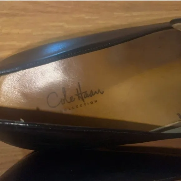 Black Cole Haan Men's Leather Loafers Size 12