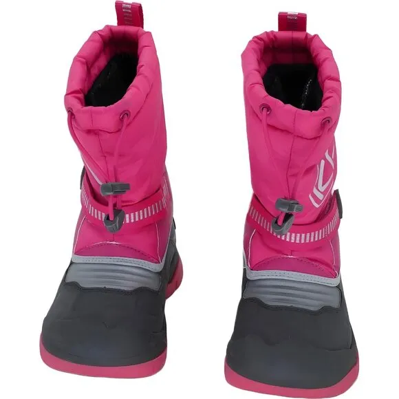 KEEN Girls Insulated Waterproof Winter Boots, Fuchsia/Silver, Size 8 Toddler